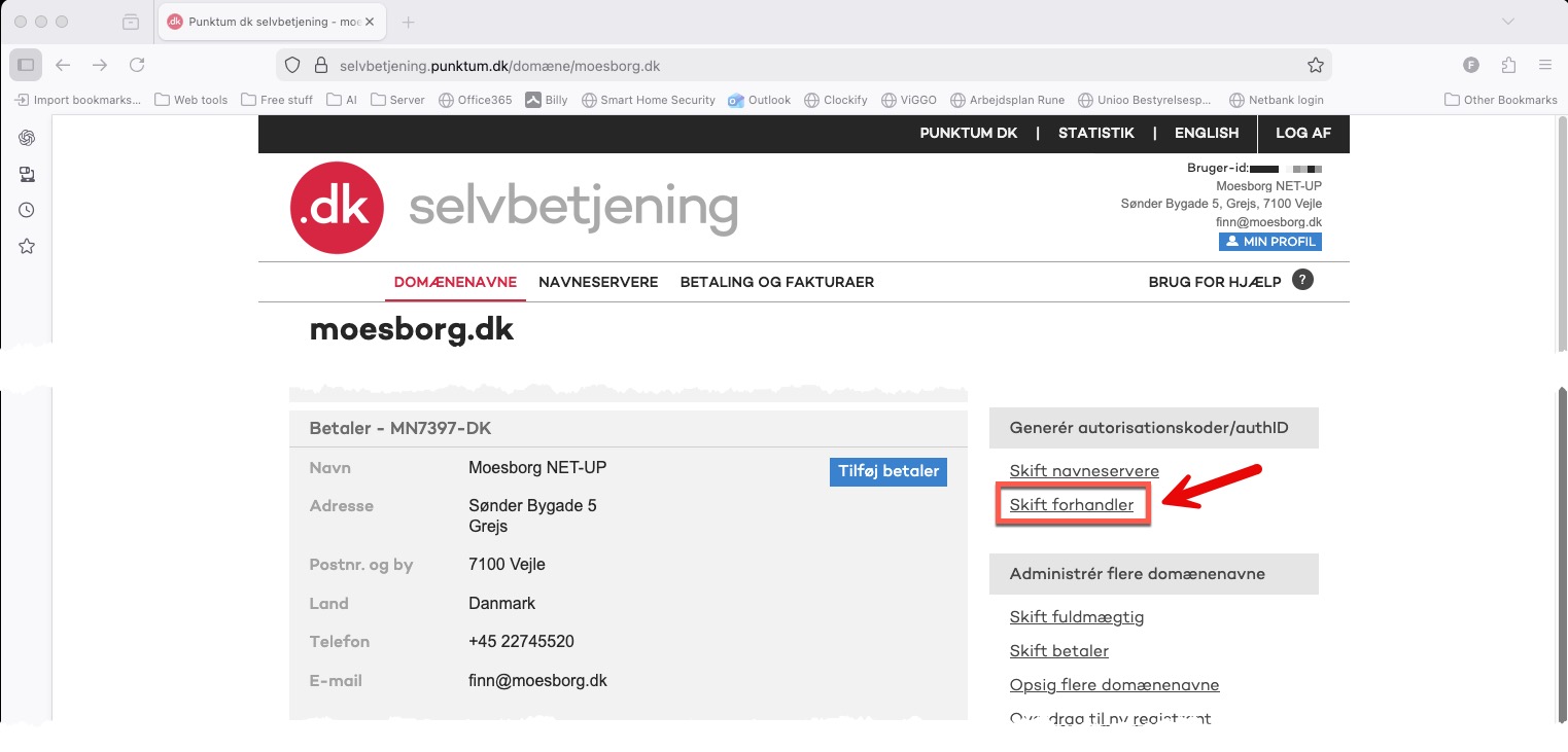 Knappen Skift forhandler hos Punktum dk
